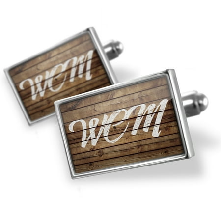 Cufflinks Painted Wood WCM - NEONBLOND