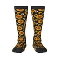 thumbnail image 2 of Picia Women Crew Soft Moisture-wicking Socks Sunflowers And Bww Pattern Design Cotton Socks, One Size fit All, 2 of 9