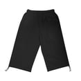 thumbnail image 6 of Casual Pants for Women Women's Summer Loose Breathable Cotton And Linen Quarter Pants With Back Pockets, 6 of 6