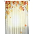 thumbnail image 3 of Autumn Beauty Leaves Yellow Sunshine Window Curtains Living Room Tulle Curtains Kitchen r Kids Room Curtain Window Treatment, 3 of 7