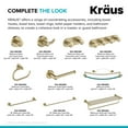 thumbnail image 6 of KRAUS Elie Bathroom Robe and Towel Rack with 4 Hooks in Brushed Gold, 6 of 9