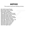 thumbnail image 2 of CMX Front Ceramic Disc Brake Pads CMX-D591 for Car Dodge Chrysler Intrepid Caravan Concorde Grand Plymouth 300M Prowler Voyager LHS Town & Country Eagle Vision New Yorker, 2 of 9