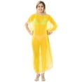 thumbnail image 5 of HAPPY BAY Women's Summer Loungewear Sheer Solid Casual Cover Up Relaxed Caftan Maxi Dresses for Women XL-XXL Yellow, Pom Pom Lace, 5 of 5