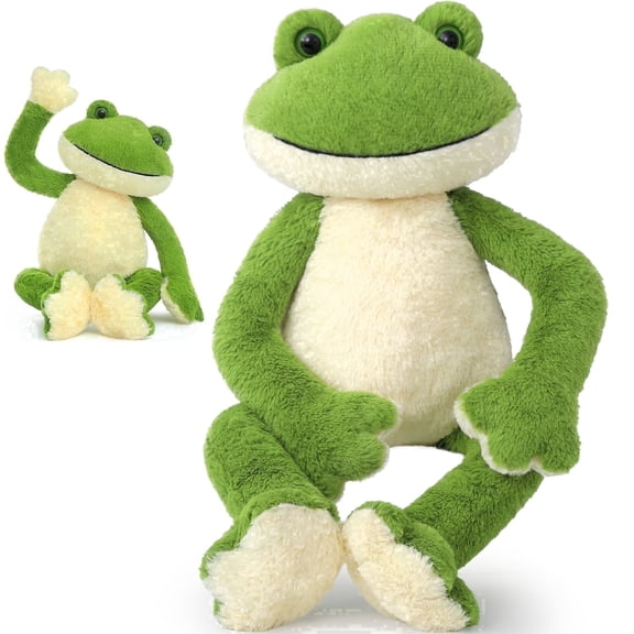 MaoGoLan 24'' Big Frog Stuffed Animal Large Frog Pillow Toy Stuffed Fog Plush Toy