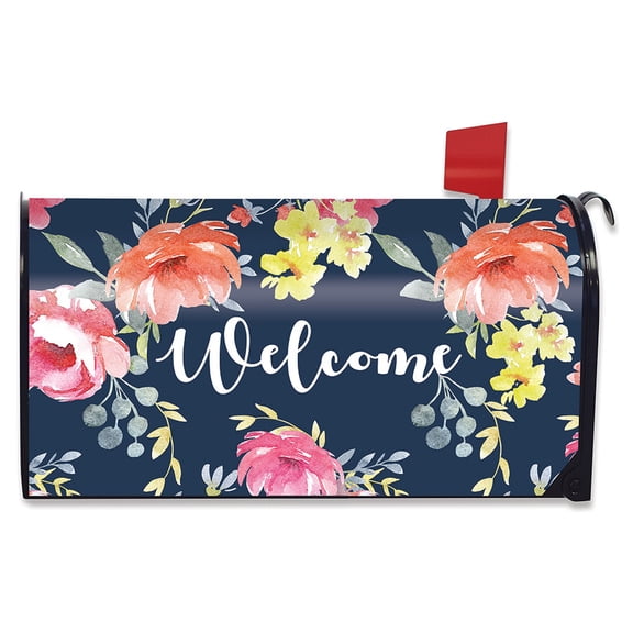 Briarwood Lane Watercolor Floral Spring Mailbox Cover