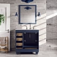 Eviva Acclaim 30 inch Blue Transitional Bathroom Vanity with White ...