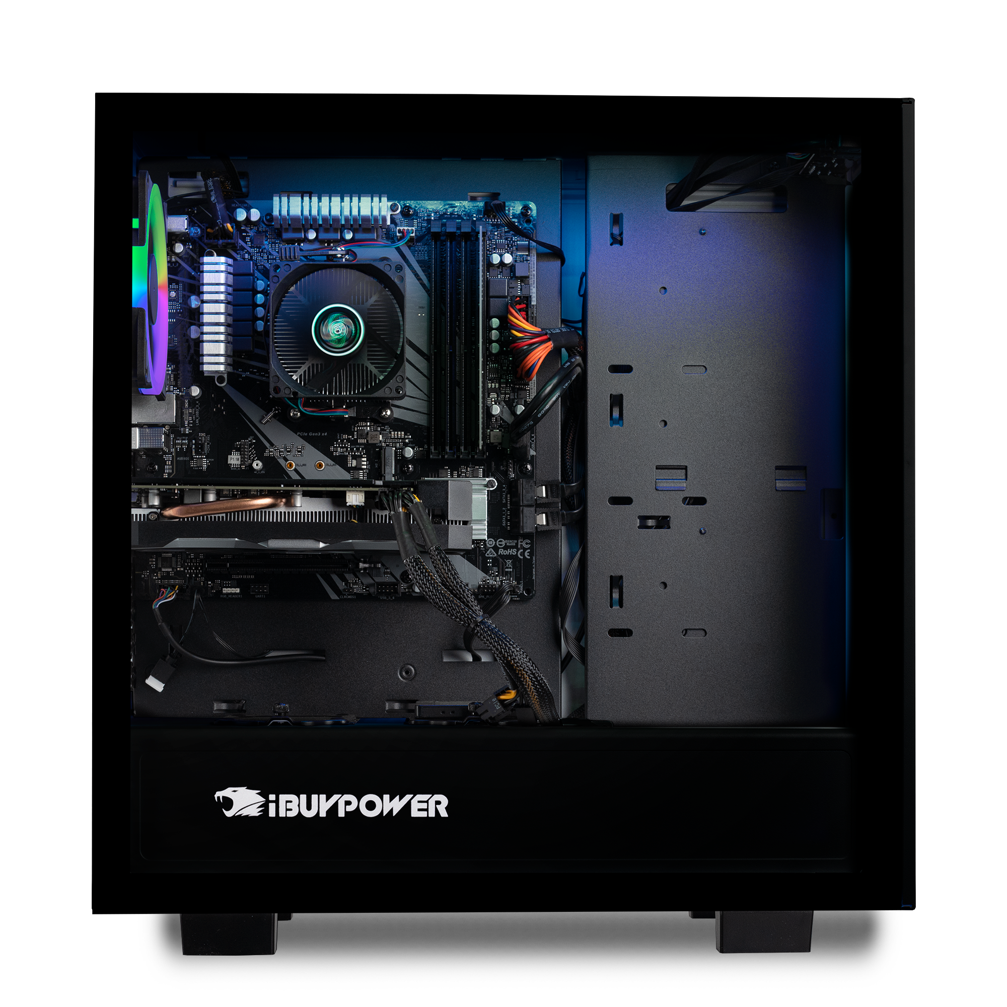 iBUYPOWER Gaming Desktop Tower, AMD Ryzen 3 2300X, 8GB DDR4 2666 RAM, NVIDIA GeForce GT1030, 1TB HDD, Windows 10 Home, Black, WA563GT4 - image 3 of 6