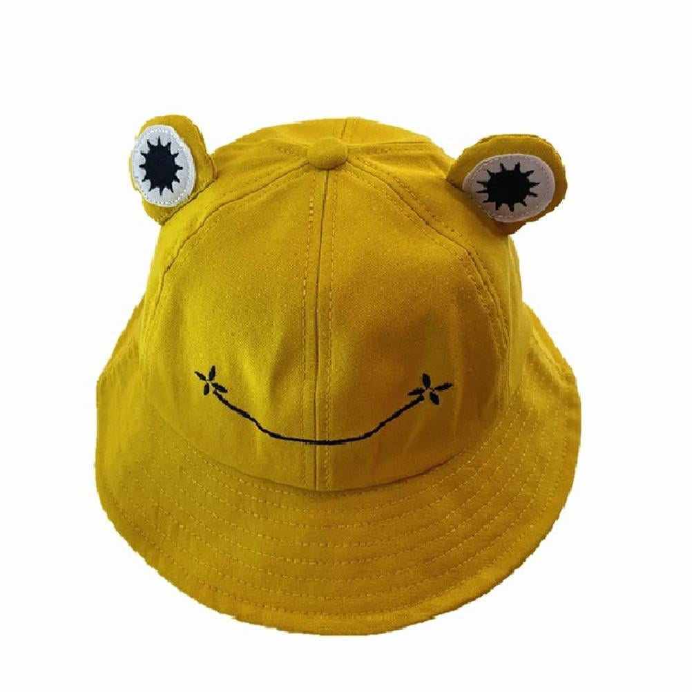 Hat for Adult Teens, Cute Frog Bucket 