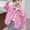 Pink, variant on fnnxnal Girls Pink Denim Jacket - 100% Durable Denim, Classic Button-Front with Chest Pockets, Casual Outerwear for Kidss & Kids (1-11 Years),Size 2 T