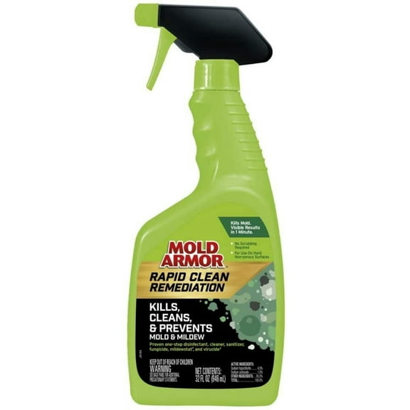 Wm Barr & Company Mold Armor Fg590 Rapid Clean Remediation Mold and Mildew Remover, 32 Oz Pack of 4