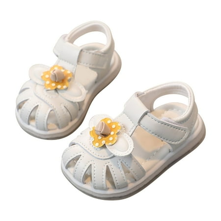 

Kureaily Toddler Baby Girl Shoes Breathable Shoe Dew Toe Shoe Bag Head Sandals Girl Sandals Baby Soft Shoe Covers Sandals For 0 To 2 Years 6-9 Months