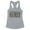 Heather Grey, variant on Emergency Nurse Leopard Print Tank Top Fitted Racerback Women's Large White