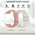 thumbnail image 3 of Apple Watch Band 38mm/40mm/41mm, 4Pk Nylon Silicone Apple Watch Strap Sport Solo Loop for Apple Watch Series 1/2/3/4/5/6/7/8/SE/Ultra Women Men, Pink White, 3 of 8