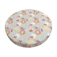 thumbnail image 2 of Lsque Butterfly Flower Round Bar chair cushion covers Velvet Fabric Premium Comfort Protects from Scratches and Stains for 14-17 Inch Chair- 14 inch, 2 of 7