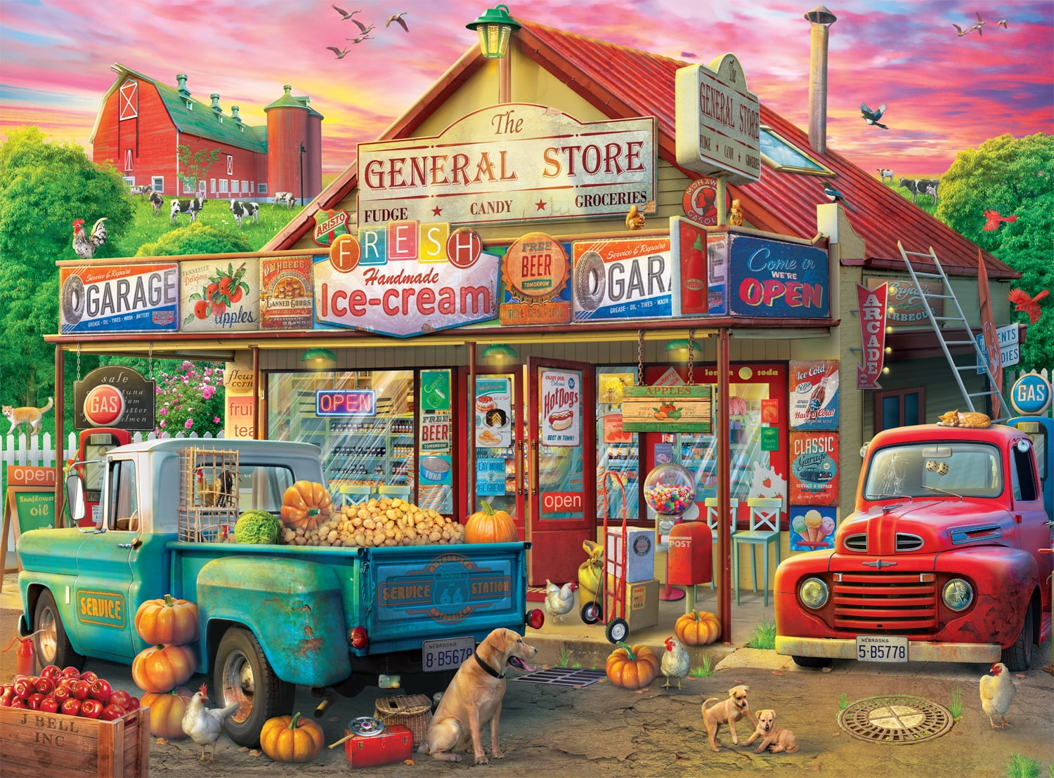Buffalo Games 1000-Piece Country Life Country Store Jigsaw Puzzle