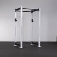 thumbnail image 2 of Titan Fitness X-3 Series 90" White Bolt-Down Power Rack, 24" Depth, Rackable 1650 LB Cage, 1.25" and 2" Pull Up bars, Standard J-Hooks, Weightlifting and Strength Training, 2 of 7