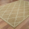 thumbnail image 3 of HomeRoots 5' x 8' Tan Geometric Stain Resistant Indoor Outdoor Area Rug, 3 of 5