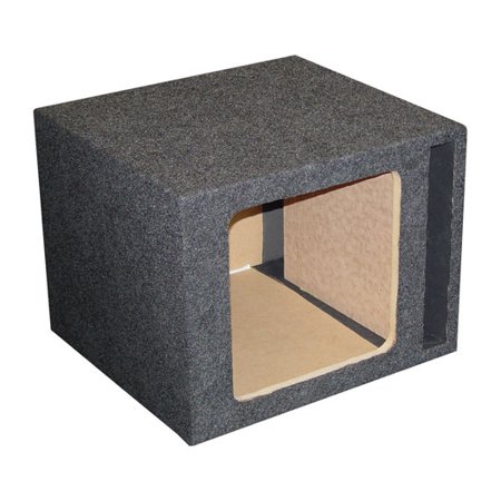 Q Power HD112 VENT SQ Single 12" Vented Custom Speaker Box, Kicker L7 Subwoofer