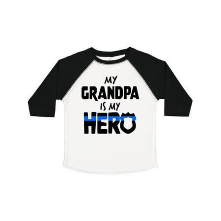 

Inktastic My Grandpa is My Hero Police Officer Family Gift Toddler Boy or Toddler Girl T-Shirt