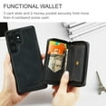 thumbnail image 7 of Allytechgroup for Samsung Galaxy S25 Ultra Case, Vegan PU Leather Anti-Scratch Magnetic Detachable Wallet Zipper Purse Stand Case with Card Slots for Samsung Galaxy S25 Ultra, Black, 7 of 7
