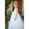 thumbnail image 2 of Ekidsbridal Girl Bridesmaid Flower Girl Dress - Floral Lace Heart Shaped Cutout Back with Flower 172F-A (Size: 2-14), 2 of 5