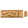 thumbnail image 1 of Peine para teclado y ratón de madera de bambú ultrafino inalámbrico Bling Bling KG201+MG94-N resistente al agua decorativo, 1 of 7