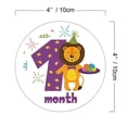 thumbnail image 3 of 12 Pcs/Set Cartoon Animal Baby Monthly Stickers Photography Commemorative Card Number Photo Props Newborn Milestone Memorial Month Stickers, 3 of 4