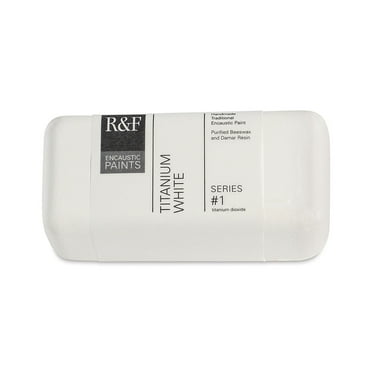 R&F Handmade Paints Encaustic Paint Cake, 104ml, Titanium White
