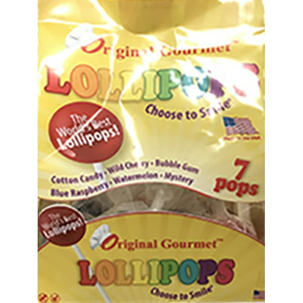 Original Gourmet Assorted Flavors Lollipops, 7.6 Oz., 7 Count Walmart