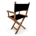 thumbnail image 3 of LuXeo Russell Teak Director Folding Chair, Black, 3 of 5