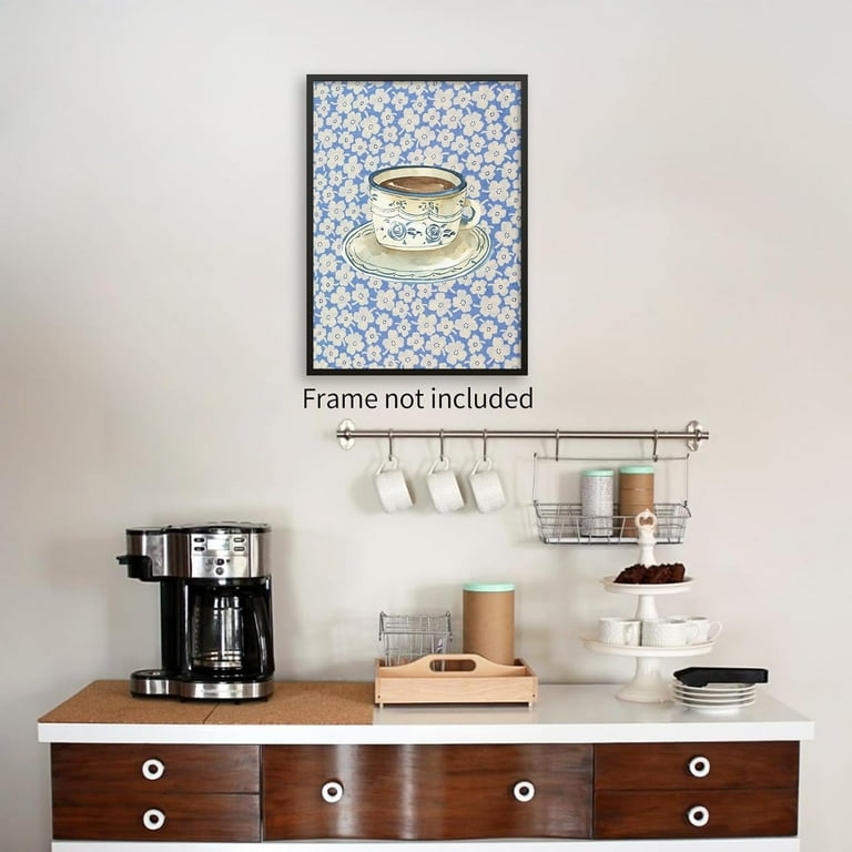 "Country Would Drink Here Again" Farmhouse Canvas Print - 8x8 Inch Framed Wall Art, Rustic Kitchen Decor