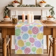 thumbnail image 2 of Table Runner 72 Inches Long for Kitchen Dining, Easter Eggs Dresser Scarf Farmhouse, Dining Table Decorations for Wedding/Parties, Cute Colorful Spring Love Country 16 x 72 In, 2 of 8
