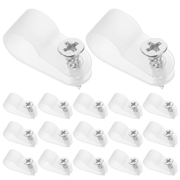 WRISTBIQUE Wall Clamps For Cords Cable Clips Plastic 200Pack