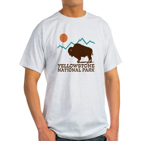 Yellowstone National Park - Light T-Shirt (Best Route Through Yellowstone National Park)