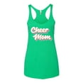 thumbnail image 2 of Wild Bobby Retro Cheer Mom Girl Sports Women Tri-Blend Racerback Tank Top, Envy, Small, 2 of 5