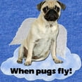 thumbnail image 2 of CafePress - FIN When Pugs Fly - Cute Infant Baby Football Bodysuit, 2 of 3