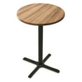 thumbnail image 5 of Indoor/Outdoor 42" Tall OD211 Black Table Base with 30" x 30" Foot and 36" Diameter Indoor/Outdoor Charcoal Top by the Holland Bar Stool Co., 5 of 5