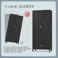 thumbnail image 3 of NadooLite 71"H Black Metal Storage Cabinet with Adjustable Shelves, 2 Doors & 1 Drawers, Multi-Use Organizer for Garage,Dining,Bath,Laundry,Pantry, 3 of 10