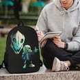 thumbnail image 4 of Undertale Sans Backpack 17 Inch Shoulder Bag Sturdy Laptop Backpack Daypack for Men Women Travel School, 4 of 8