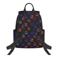 thumbnail image 2 of Naloa 80s Style Palm Trees Print Lightweight DayBackpack Suitable for school, work, shopping, travel, etc., 2 of 5