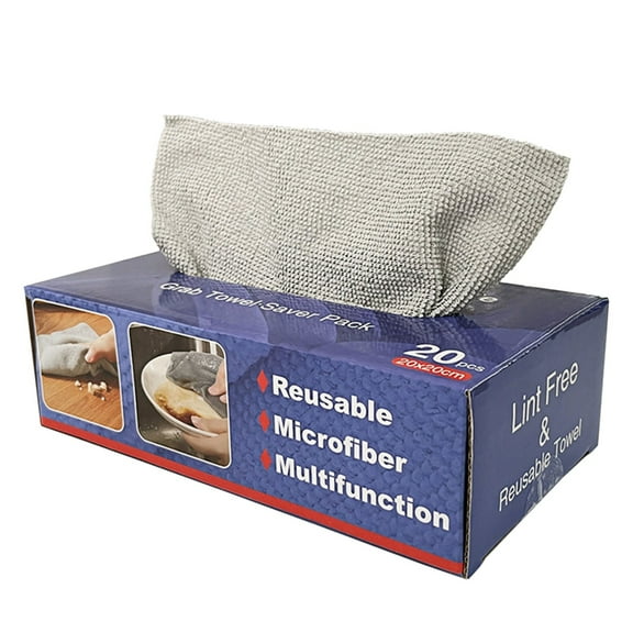 FASIAOU Microfiber cleaning cloth Rags in A Box-7.9 x 7.9 Reusable Microfiber Towels for Cars - Edgeless Terry Towels,Small Microfiber Towel for Home, Kitchen/ sale
