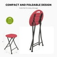 thumbnail image 4 of XgoodX Folding Stools - 18.5in Height, Metal, Heavy Duty (1 Pack, Light Blue), 4 of 6