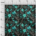thumbnail image 2 of oneOone Polyester Spandex Turquoise Blue Fabric Beach Starfish &Shell Diy Clothing Quilting Fabric Print Fabric By Yard 56 Inch Wide, 2 of 4