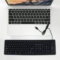 thumbnail image 3 of Flexible Foldable Silicone Keyboard for Home Use Waterproof and Dustproof Black 109 Keys, 3 of 8