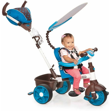 Little Tikes 4-in-1 Sports Edition Trike, Blue/White
