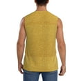 thumbnail image 4 of Goofa Gold Shiny Printed Men's Sleeveless T-Shirt - Athletic Gym Workout Tank Top for Men - Moisture-Wicking, UPF 30+ Quick-Dry Muscle Tee-3X-Large, 4 of 8