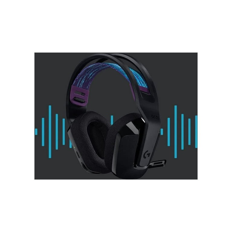 Logitech G535 LIGHTSPEED Wireless Gaming Headset - Lightweight on-ear  headphones, flip to mute mic, stereo, compatible with PC, PS4, PS5, USB