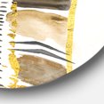 thumbnail image 2 of Designart 'Golden Birch Forest VI' Glam Metal Circle Wall Art, 2 of 3