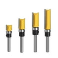 thumbnail image 3 of 6mm Shank Flush Trim Router Bit Straight End Mill For Woodworking Bearing 1/2IN 25, 3 of 4