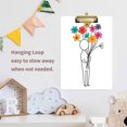 thumbnail image 4 of FORMRS Acrylic Clipboard with Low Profile Clip Standard A4 Letter Size, 12.5" x 9", Colorful Flower, 4 of 8
